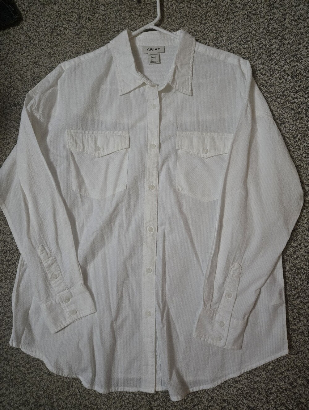 Ariat Women's White Top - ARIAT Label